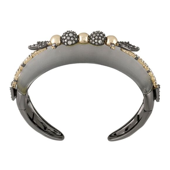 ❤️SOLD❤️ALEXIS BITTAR Crystal & Lucite Hinged Cuff Bracelet - Picture 5 of 10